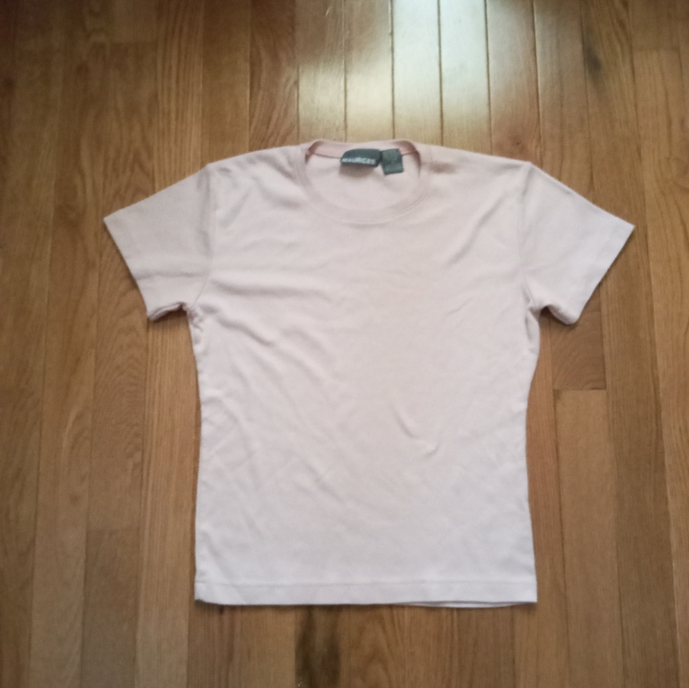 Maurices 90s pastel pink tee Size S